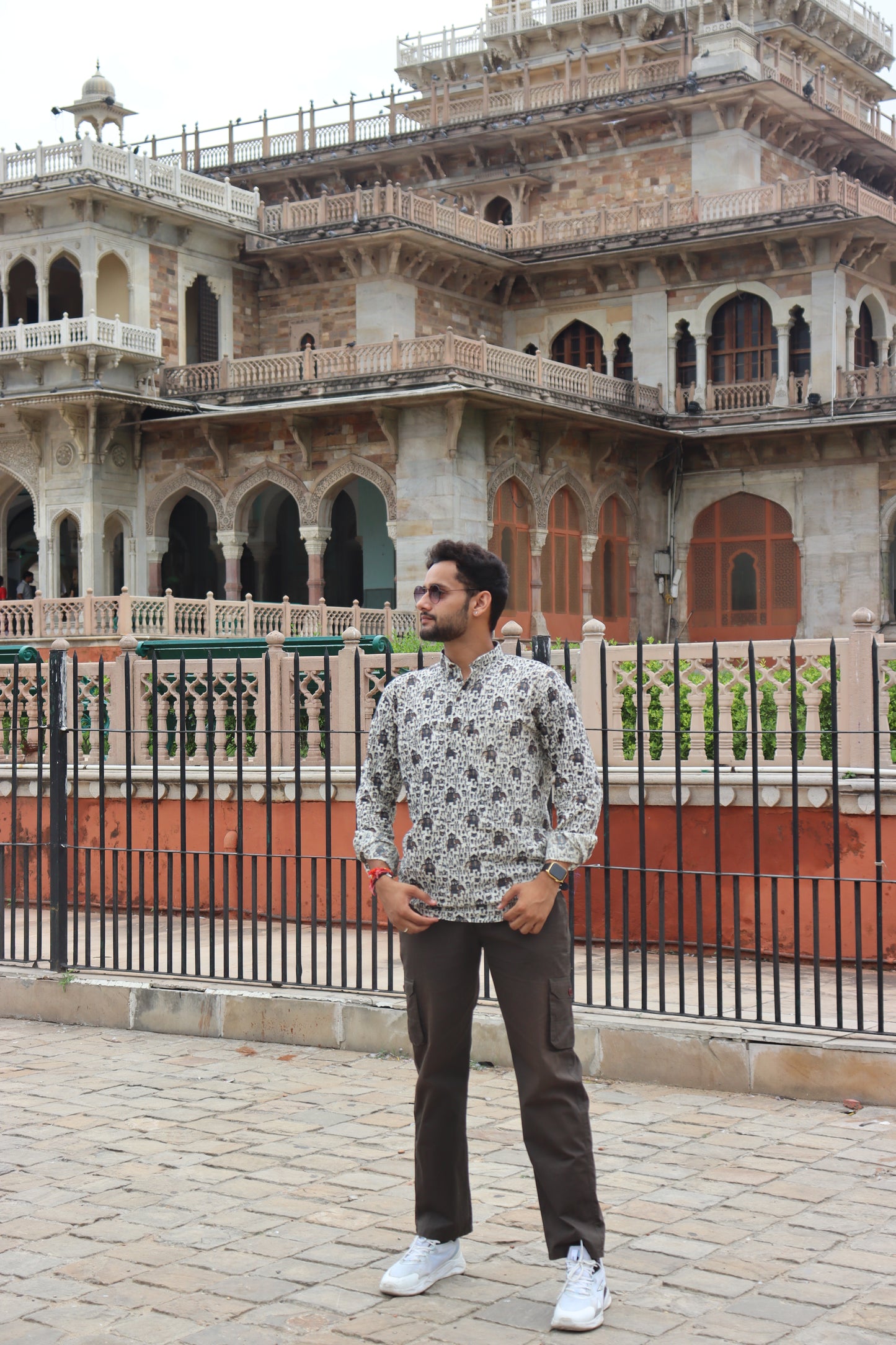 Jaipuri ~ Royal Elephant Block Print Kurta